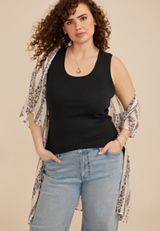 Plus Size 24/7 U Line Tank Top, C106, small