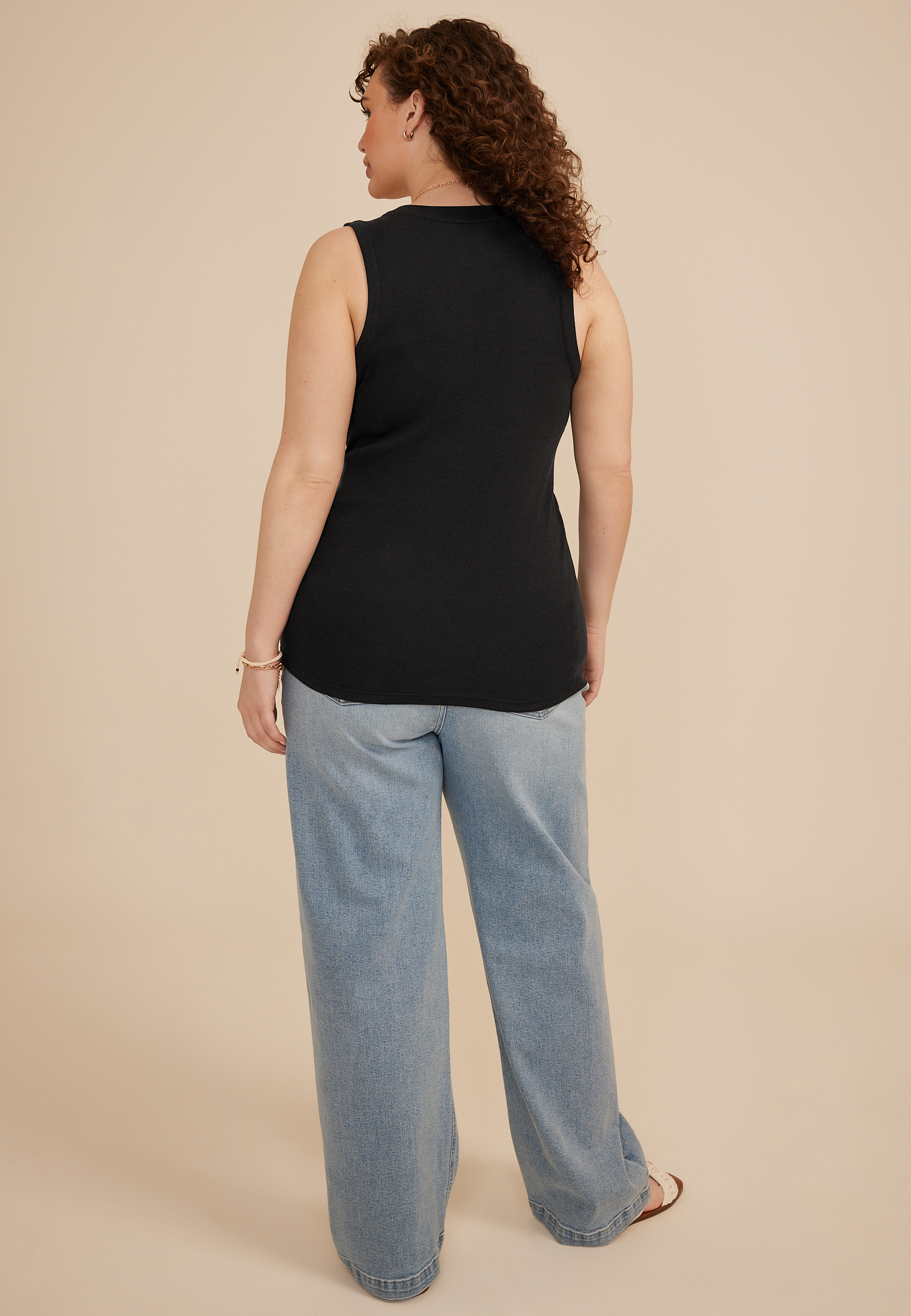Plus Size 24/7 U Line Tank Top, C106, large