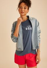 Team USA Classic Fit Graphic Tee, C1206, small