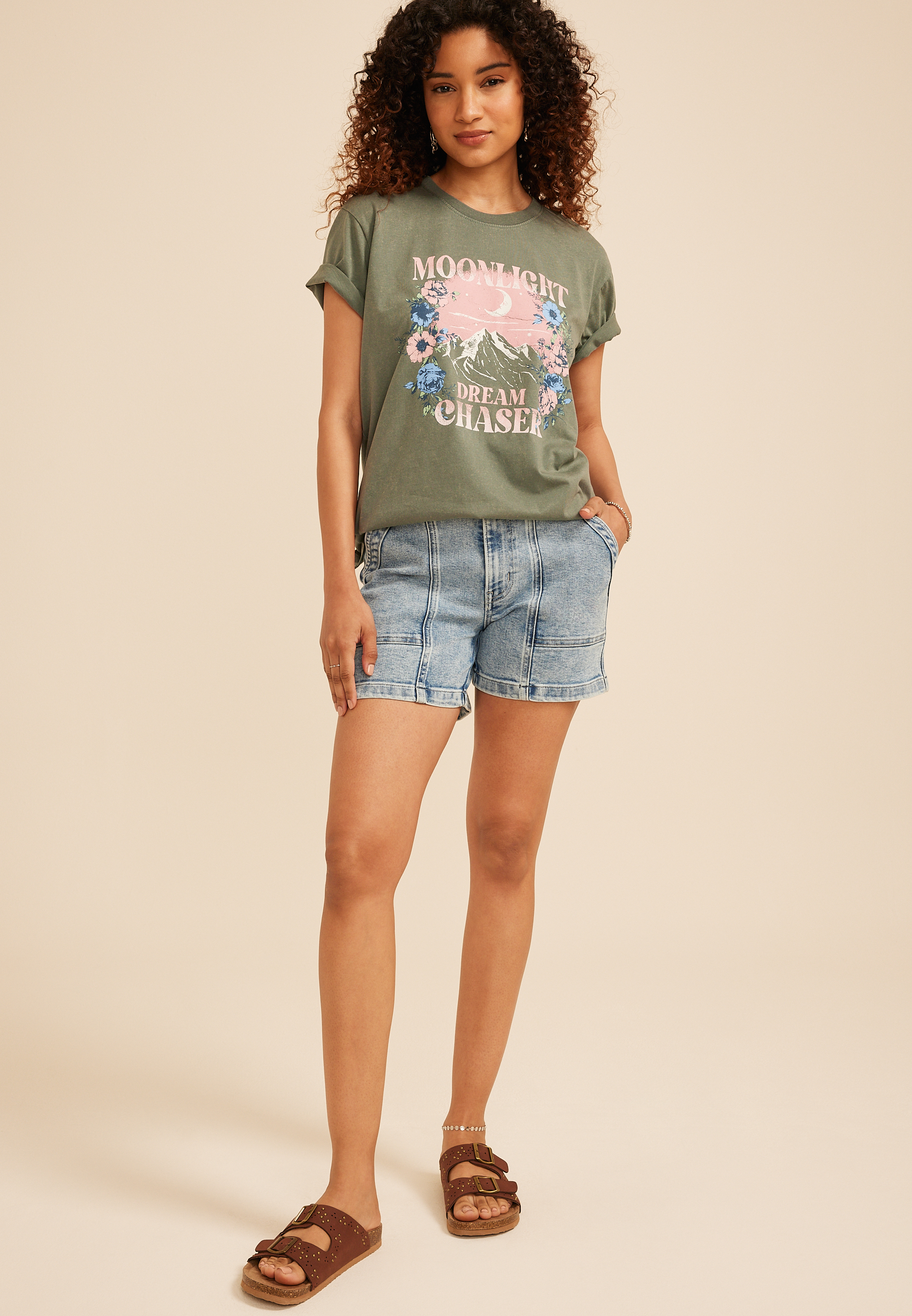 Moonlight Dream Chaser Relaxed Fit Graphic Tee, C186, large