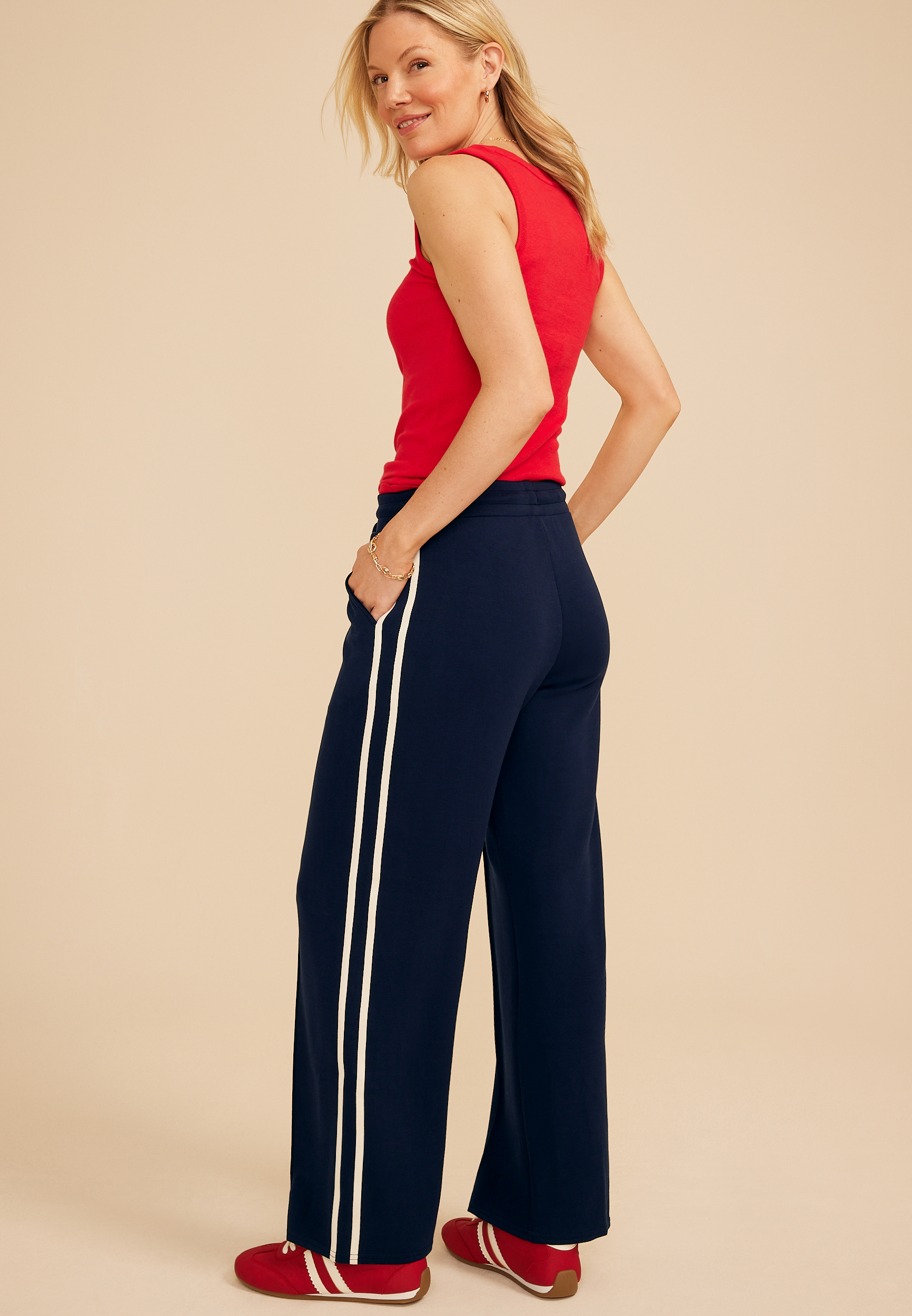 Cloud Scuba Knit High Rise Track Pant, C1919, large