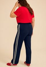 Plus Size Cloud Scuba Knit High Rise Track Pant, C1919, small