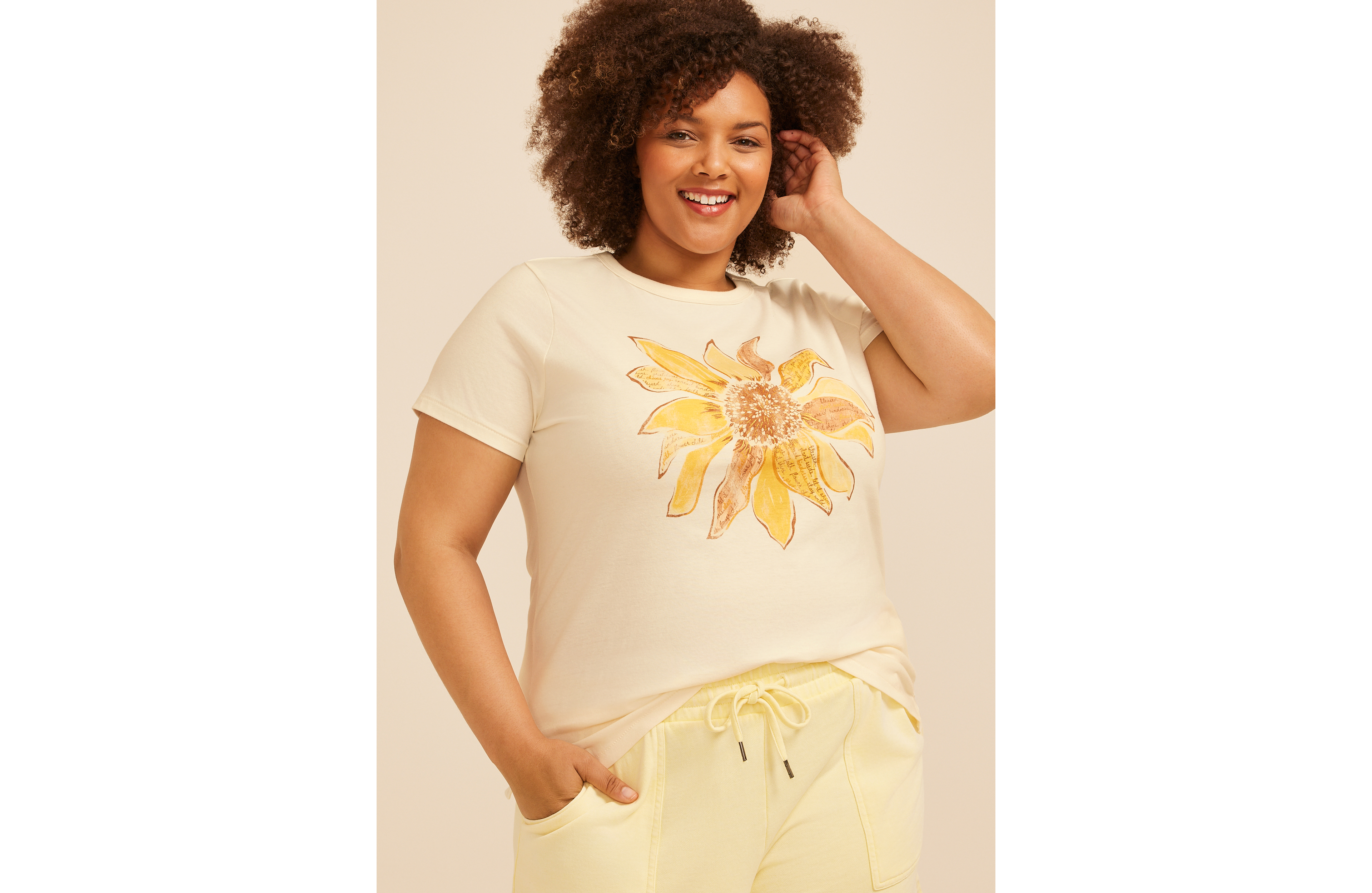 Plus Sunflower Classic Fit Graphic Tee