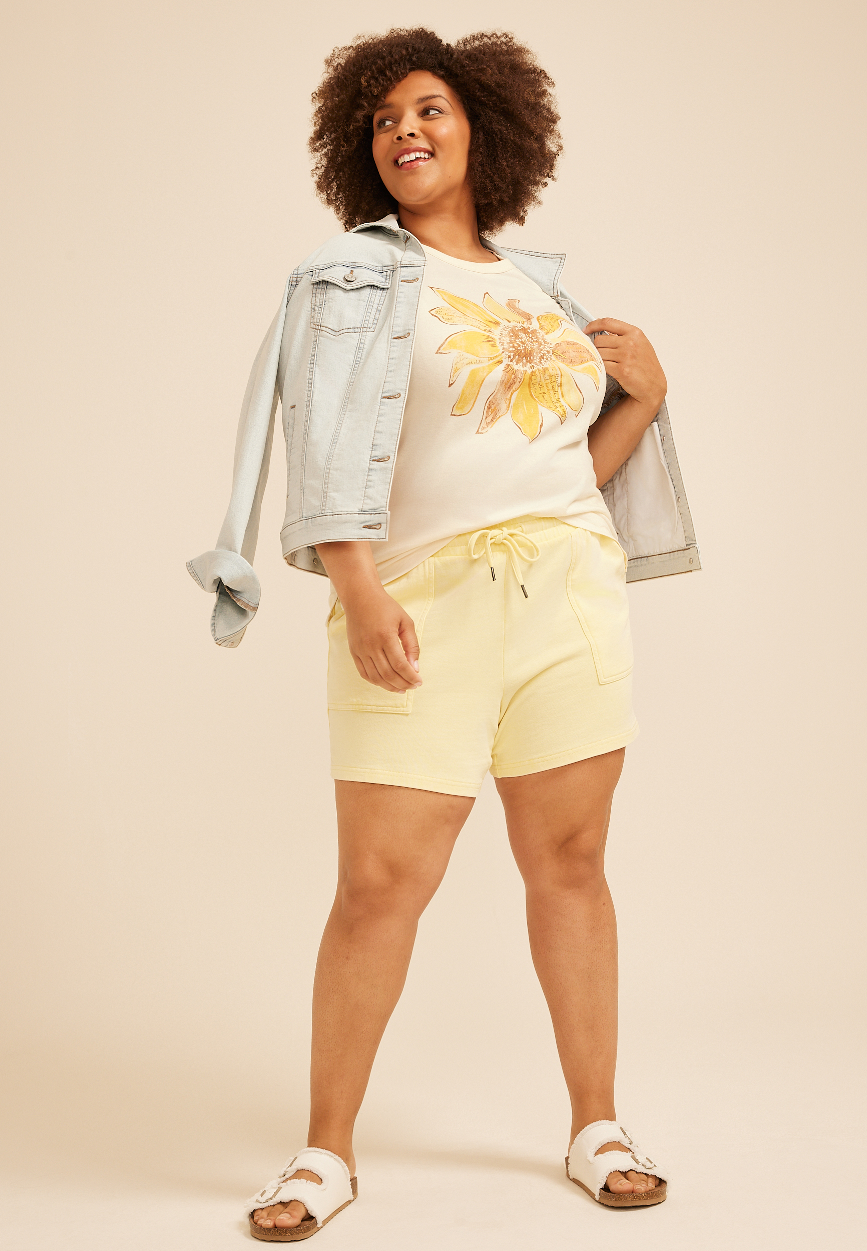 Plus Size Sunflower Classic Fit Graphic Tee, C2789, large