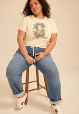 Plus Size Peanuts Snoopy League Classic Fit Graphic Tee, C2789, small