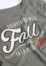 Everything Will Fall Into Place Classic Fit Graphic Tee, C3142, small