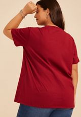 Plus Size Riley Green Oversized Fit Graphic Tee, C2497, small