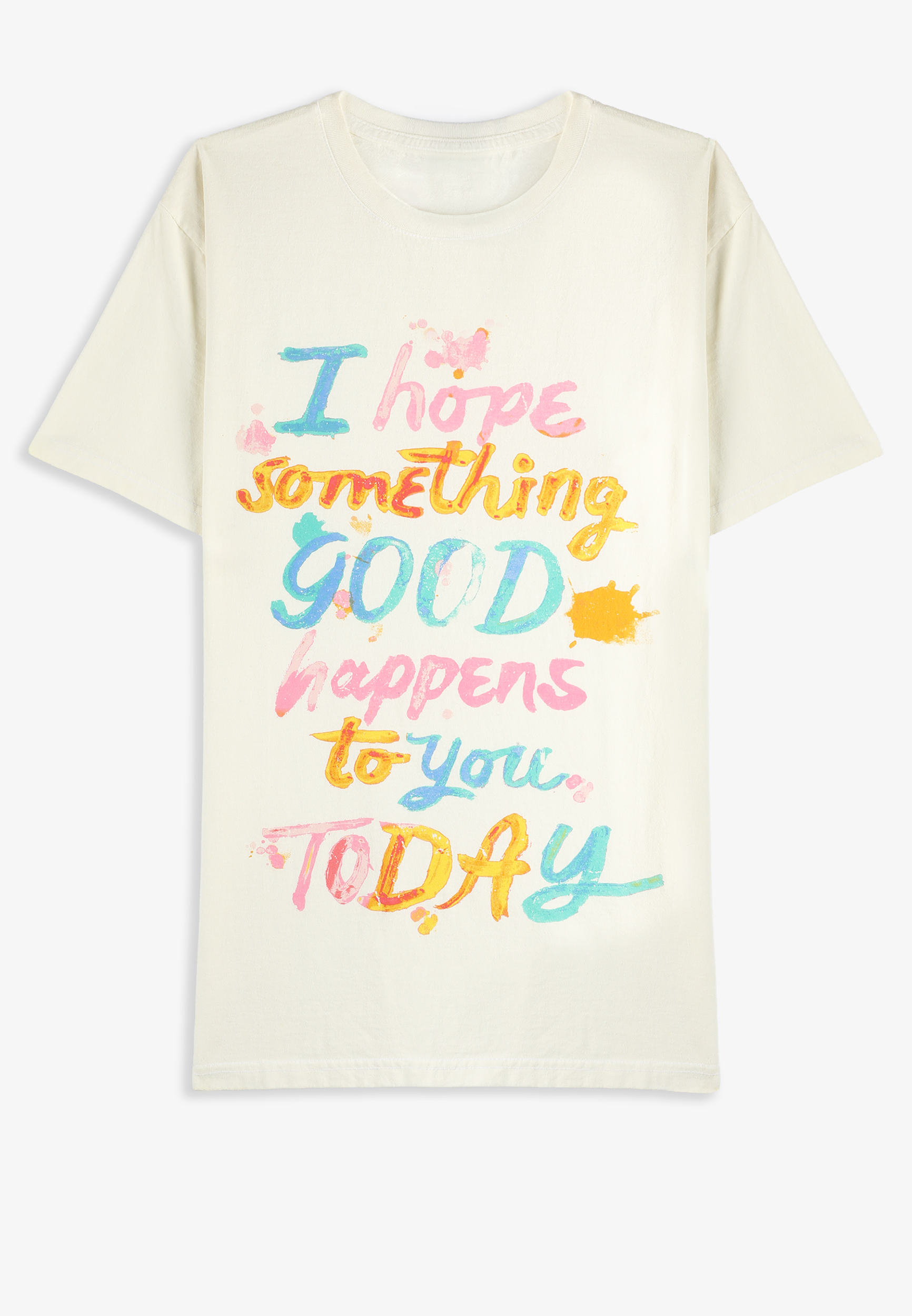 Plus Size Hope Something Good Standard Fit Graphic Tee, GARDENIA, large