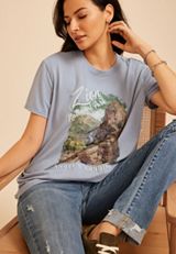 Zion National Park Oversized Fit Graphic Tee, C4199, small