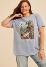 Plus Size Zion National Park Oversized Fit Graphic Tee, C4199, small