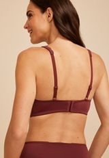 Micro Modal Lace Trim Triangle Bralette, C5221, small