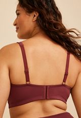 Micro Modal Lace Trim Triangle Bralette, C5221, small
