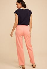 Mid Rise Cargo Tencel Pant, BLUSH, small