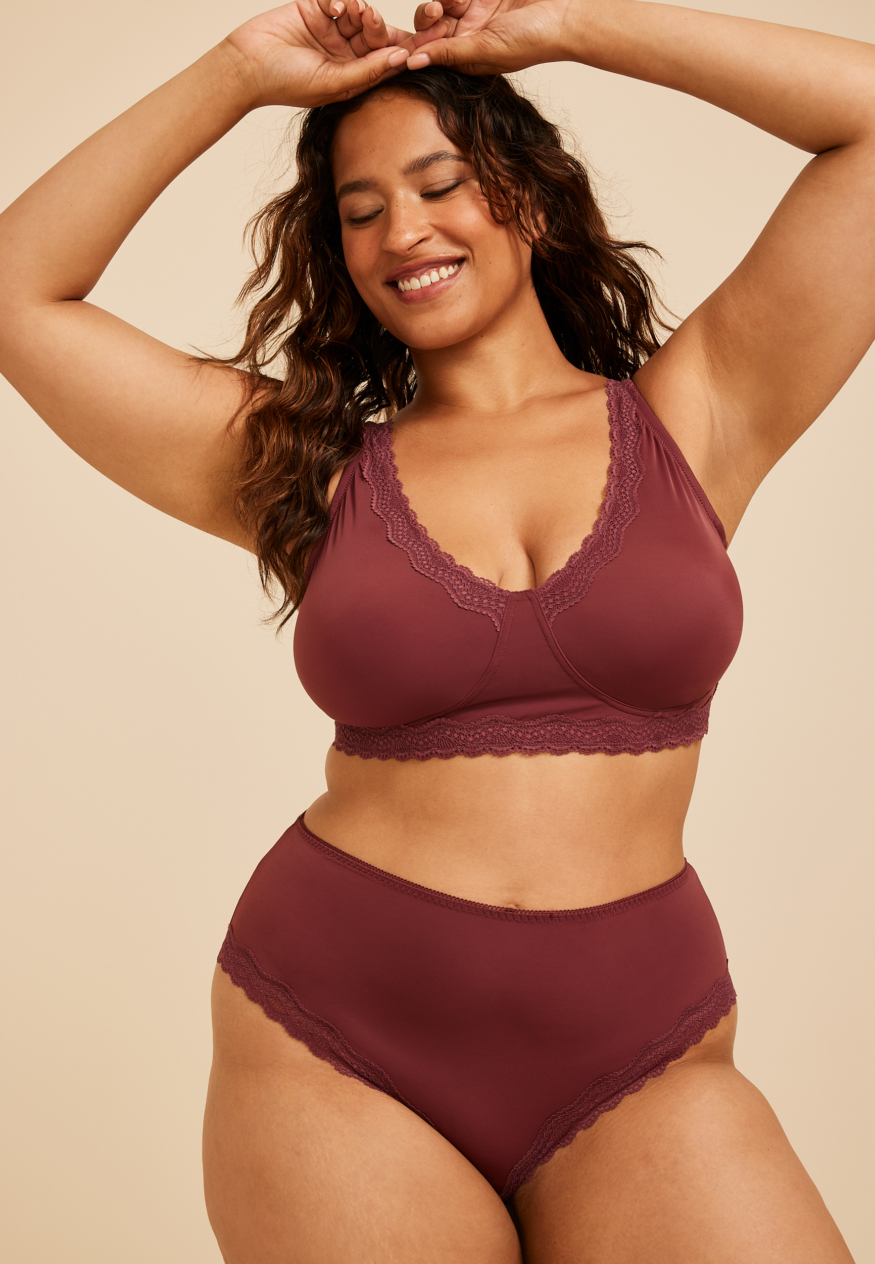 Micro Modal Lace Trim Bikini Panty, C5221, large