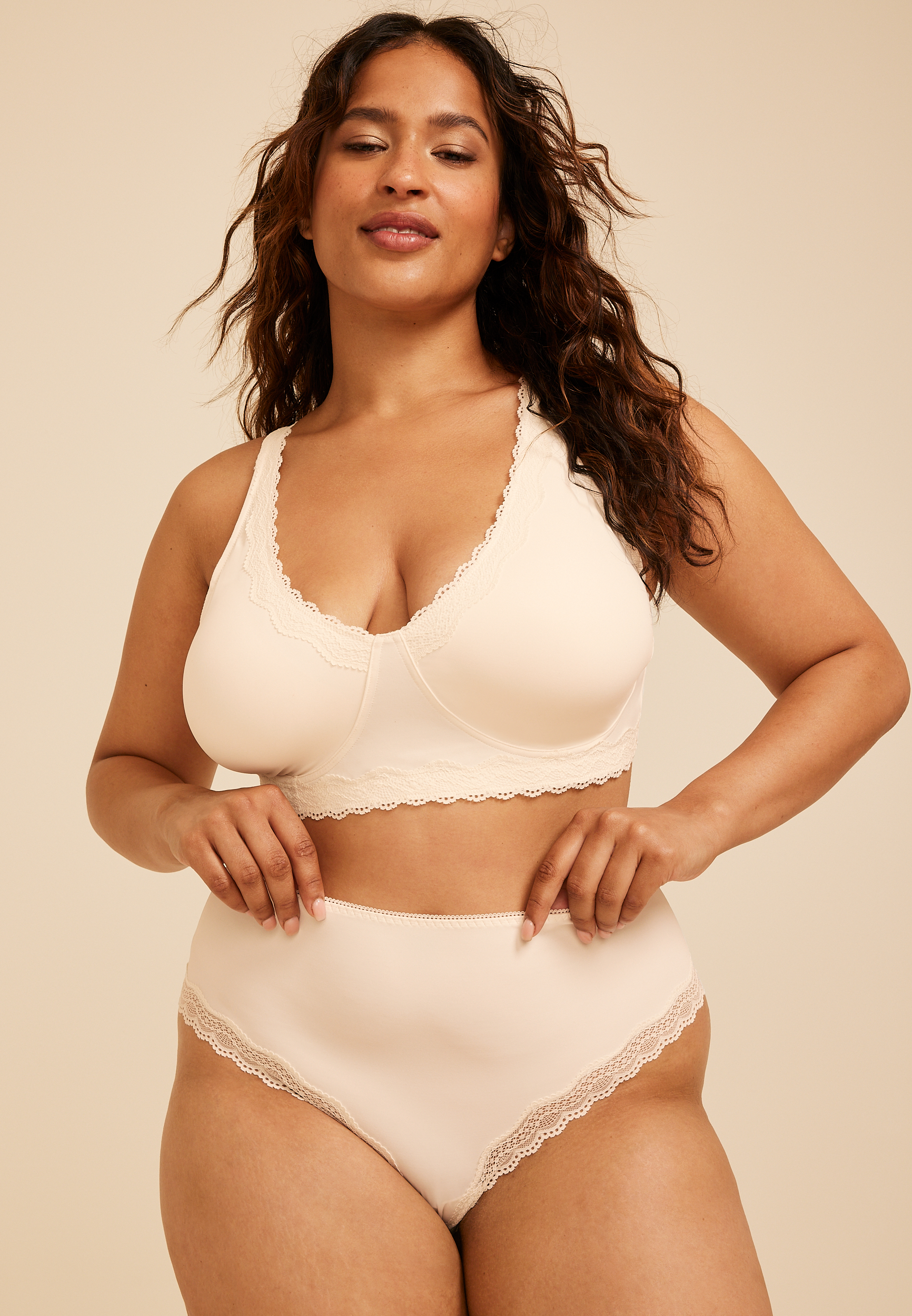 Micro Modal Lace Trim Bikini Panty, C8232, large