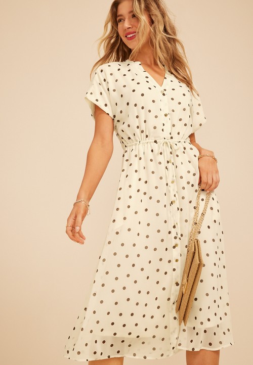 halia pleated midi dress Hallie Pleated Cotton Poplin Midi Dress by Jewel Badgley Mischka