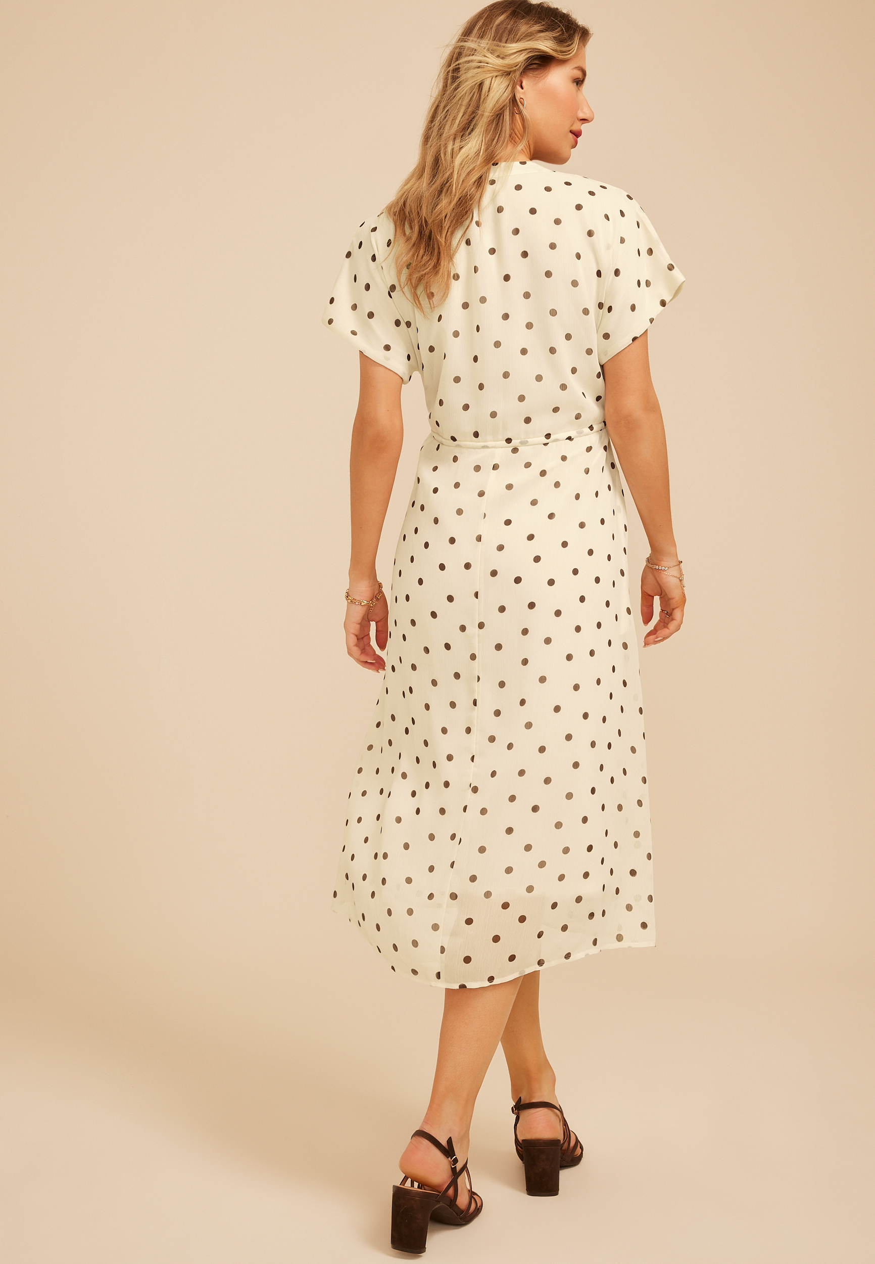 wrap midi dress australia Lucent Wrap Midi – Satin Floral Midi Dress with Tie Waist & Long Sleeves –  PASDUCHAS