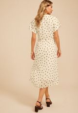 Polka Dot Tie Waist Midi Dress, C1939, small