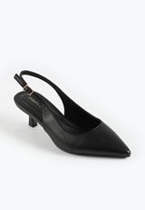 Supercush Faux Leather Slingback Kitten Heel, C106, small