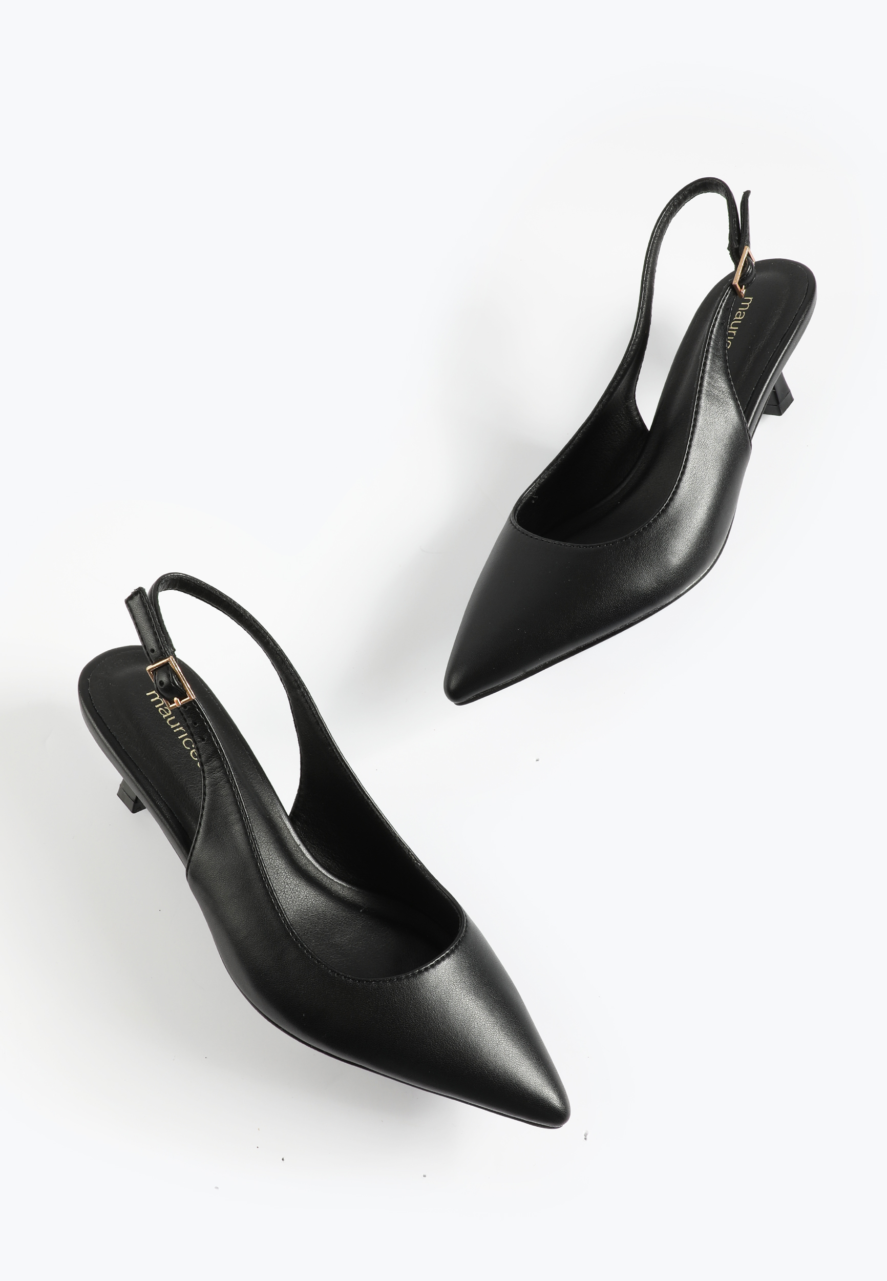 Supercush Faux Leather Slingback Kitten Heel, C106, large