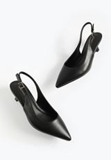 Supercush Faux Leather Slingback Kitten Heel, C106, small