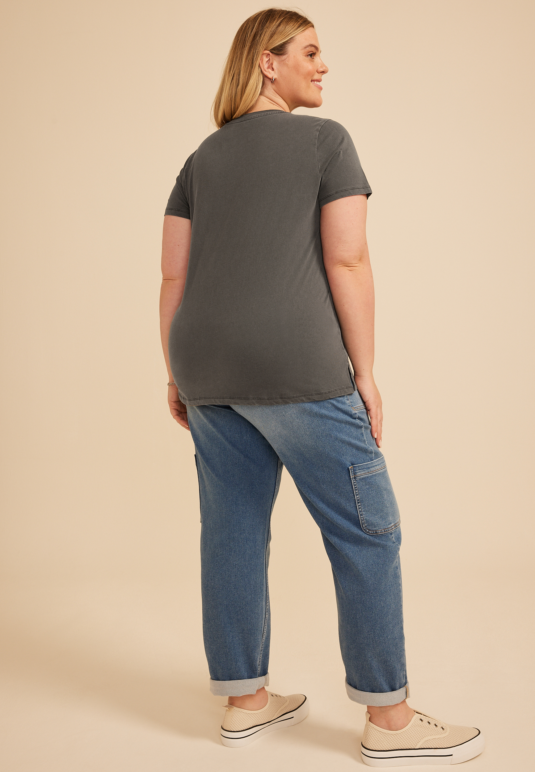 Plus Size Game Day Embroidered Football Classic Fit Graphic Tee, C106, large