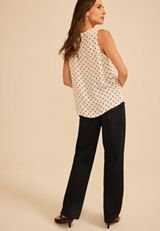 Polka Dot Lace Trim Tank Top, C5859, small