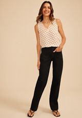 Polka Dot Lace Trim Tank Top, C5859, small