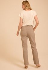 Plaid High Rise Tab Pocket Bengaline Straight Pant, C5872, small