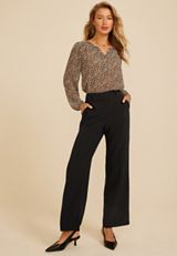 Idealist High Rise Wide Leg Dress Pant, C106, small