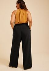 Plus Size Idealist High Rise Wide Leg Dress Pant, C106, small