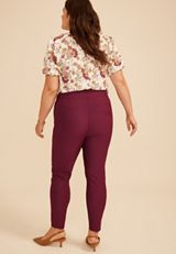 Plus Size Bengaline High Rise Skinny Pant, C7923, small