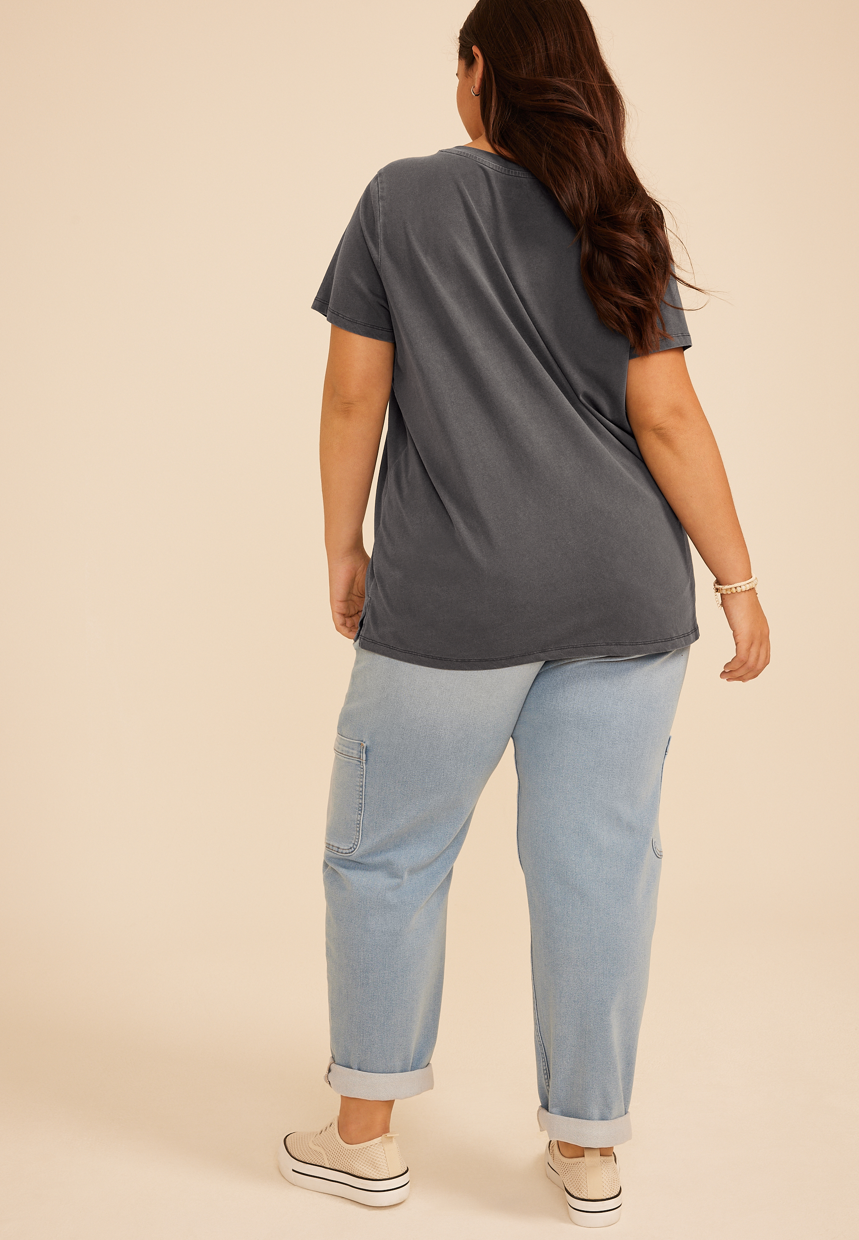 Plus Size Game Day Embroidered Hockey Classic Fit Graphic Tee, C106, large