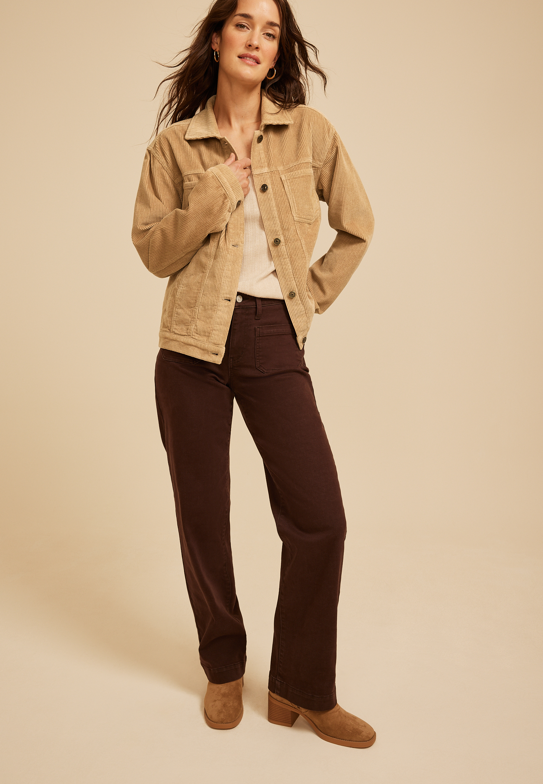 Corduroy Trucker Jacket, C210, large