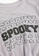 Spooky Bat Print Vintage Fit Graphic Tee, LAVENDER GRAY, small