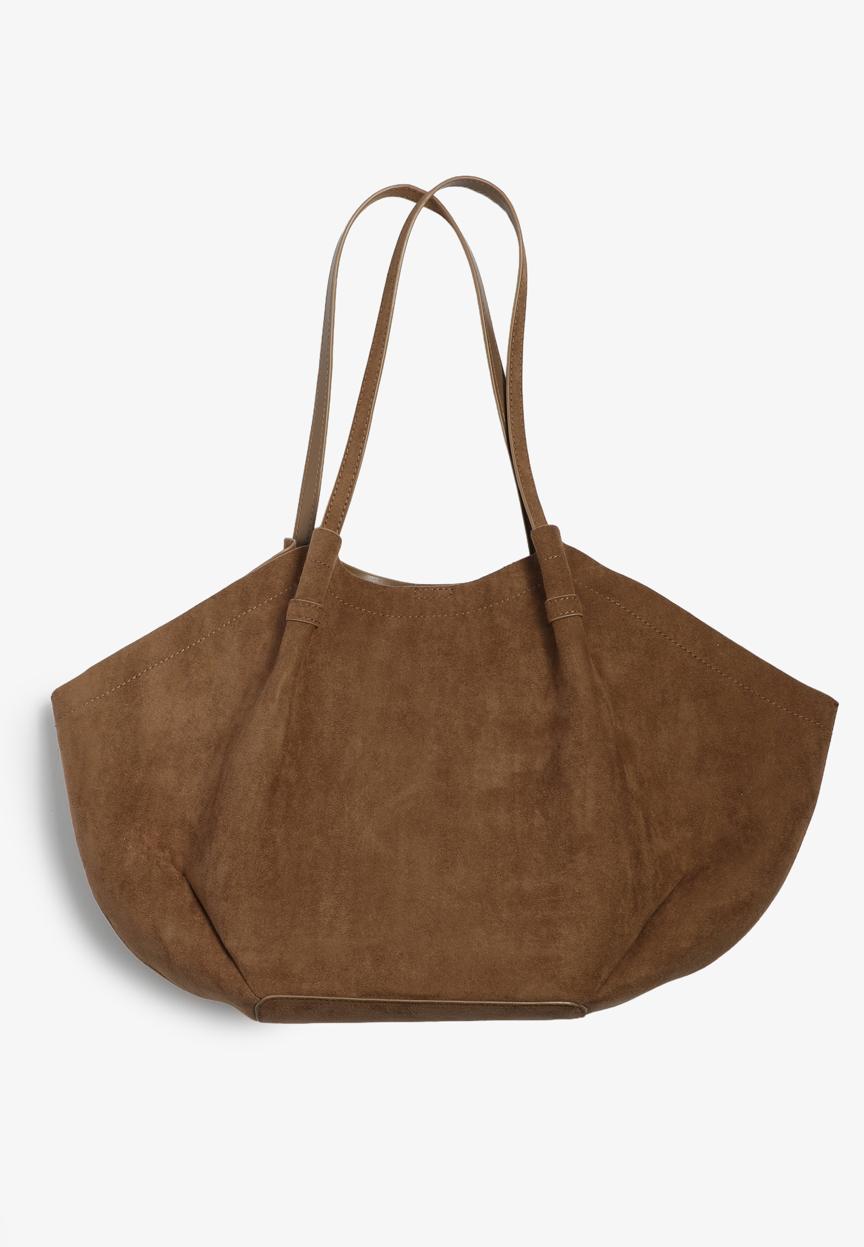 Faux Suede Satchel
