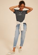 Game Day Embroidered Hockey Classic Fit Graphic Tee, C106, small