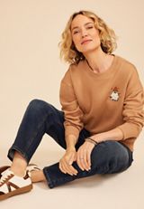 Halloween Ghost Graphic Sweatshirt, C5825, small