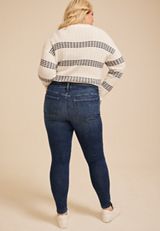 Plus Size edgely™ High Rise Waist Detail Skinny Jean, C258, small