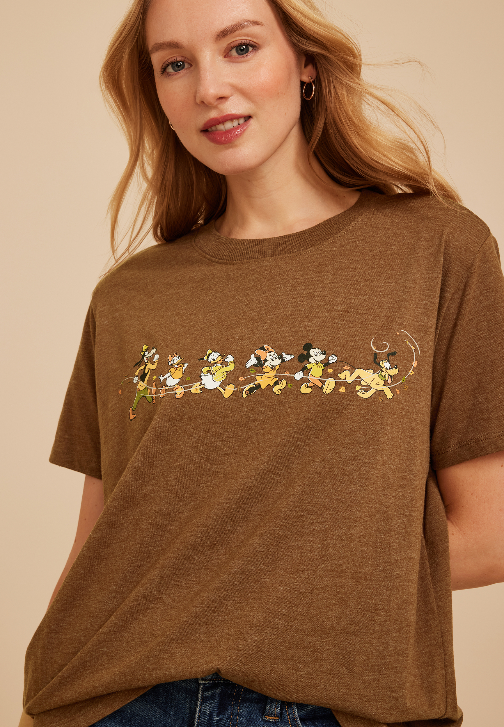 Mickey And Friends Oversized Fit Graphic Tee, C8764, large