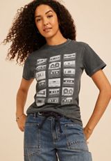 Cassette Tape Standard Fit Graphic Tee, C106, small