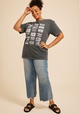 Plus Size Cassette Tape Standard Fit Graphic Tee, C106, small