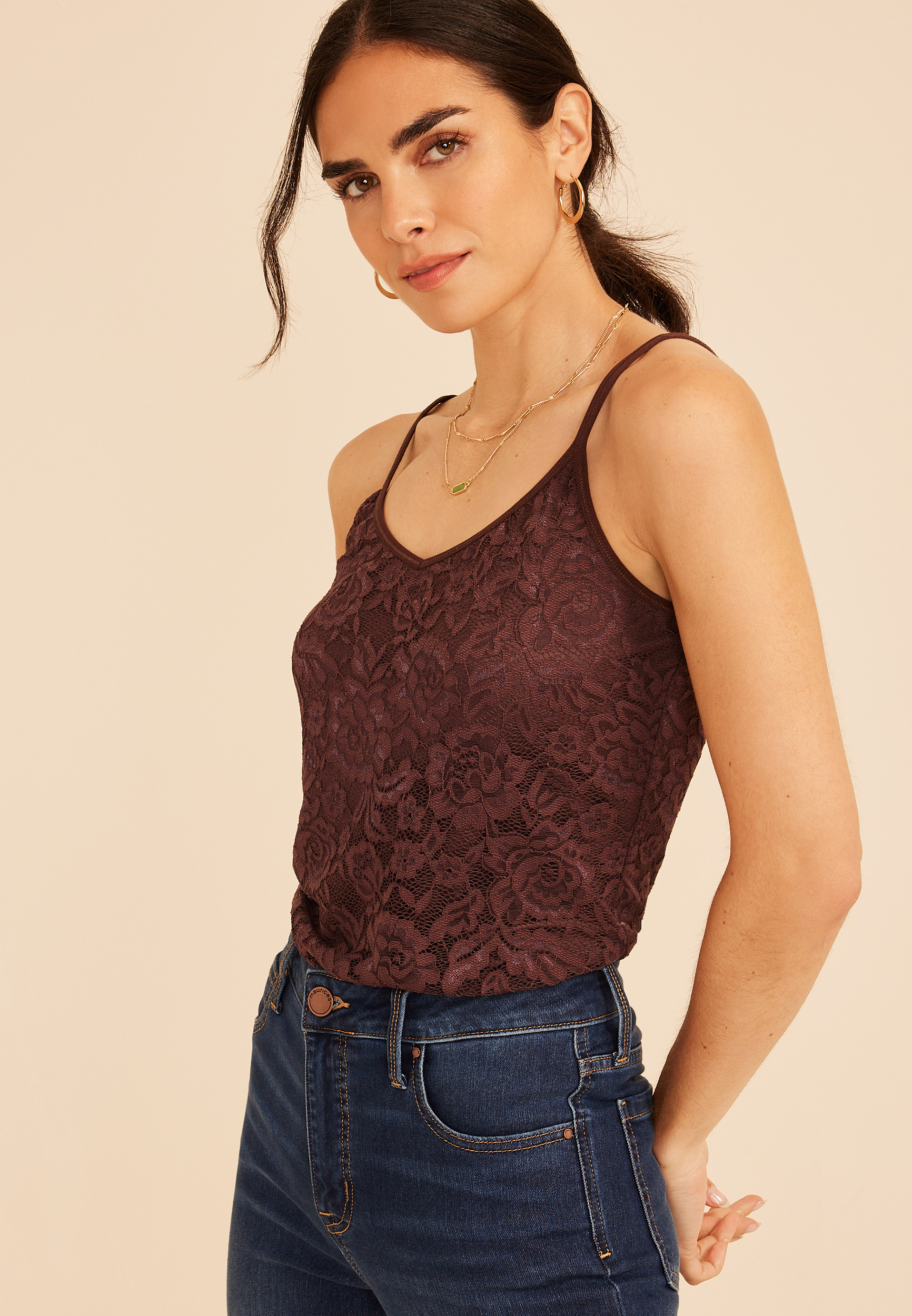 Lace Overlay Cami