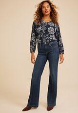 Silver Jeans Co. ® Avery Curvy High Rise Seam Front Trouser, C258, small