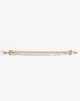 Rose Gold Multi Chain Magnet Clasp Bracelet, C7386, small