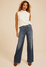 Silver Jeans Co.® Suki Curvy Mid Rise Wide Leg Jean, C258, small