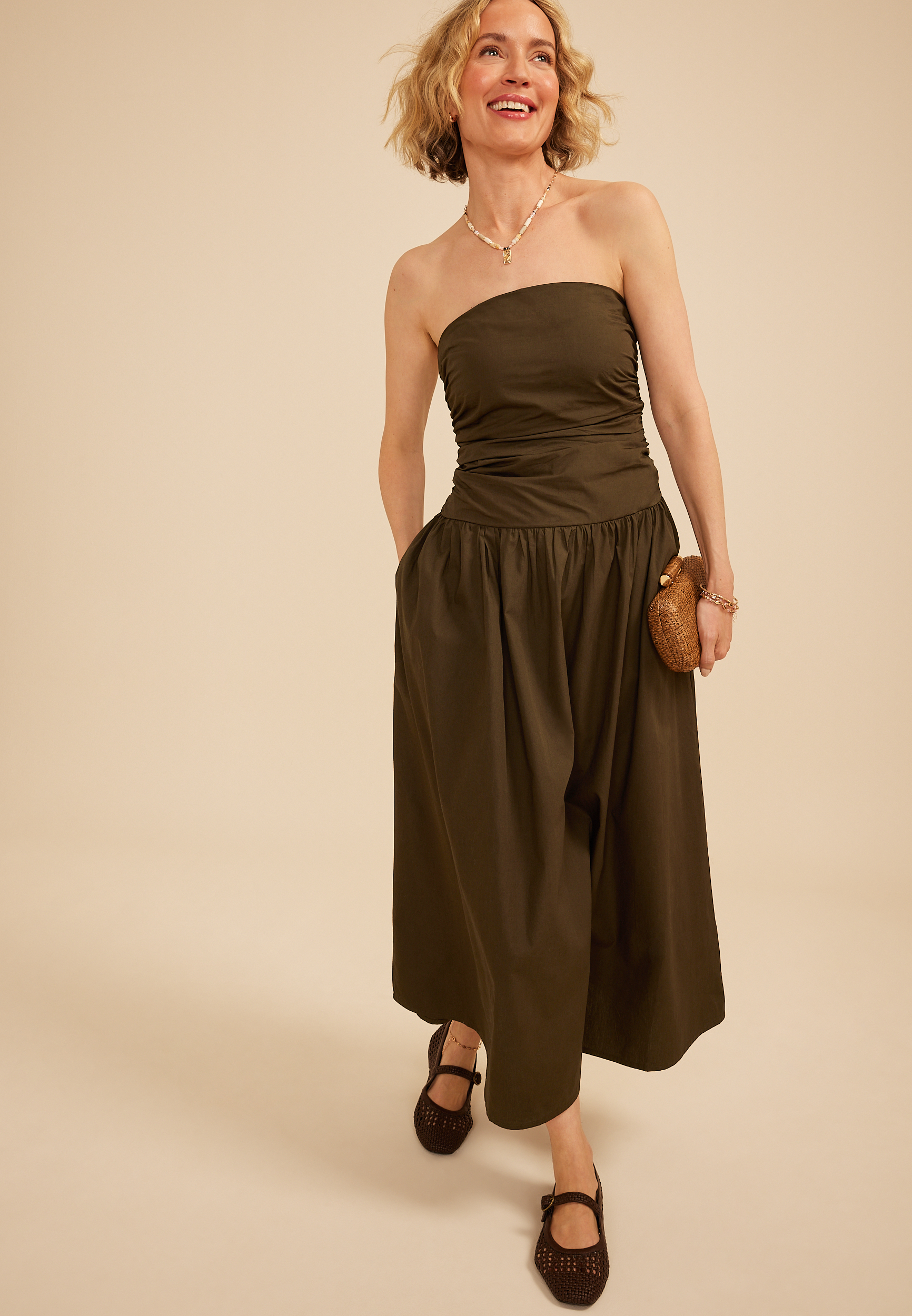 Band Of The Free Strapless Maxi Dress, C506, large