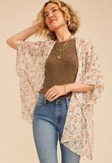 Floral Sheer Kimono, C5487, small