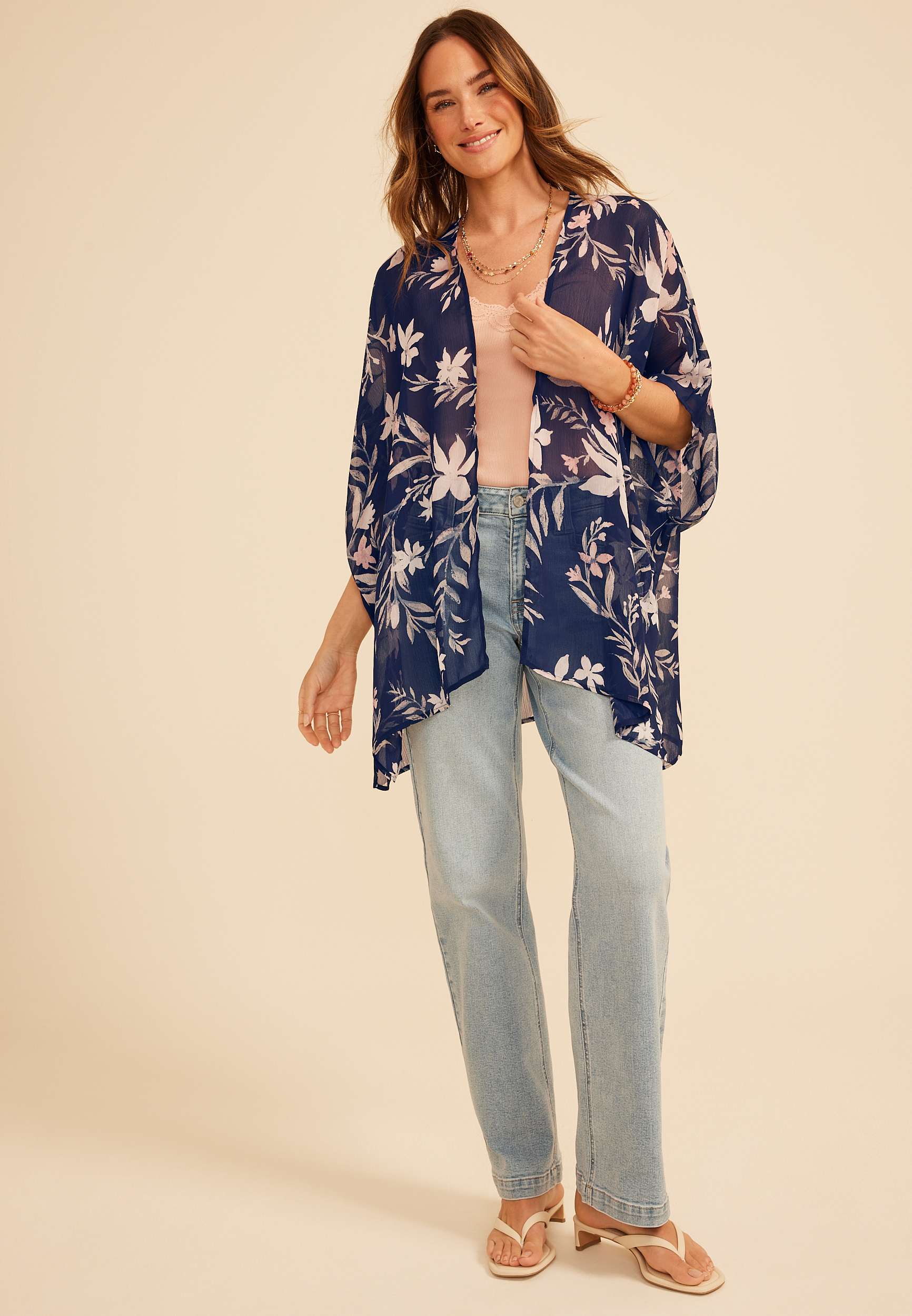 Floral Sheer Kimono