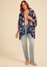 Floral Sheer Kimono, C6666, small